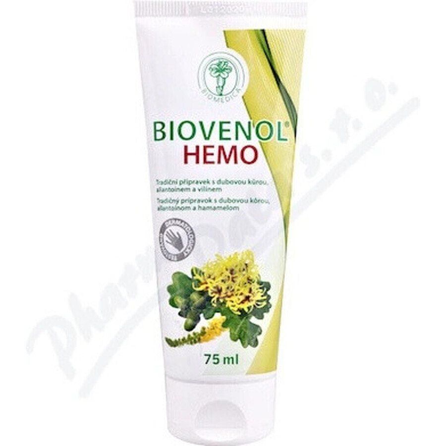 Biomedica Biovenol Hemo-gel 1×75 ml, rectale gel