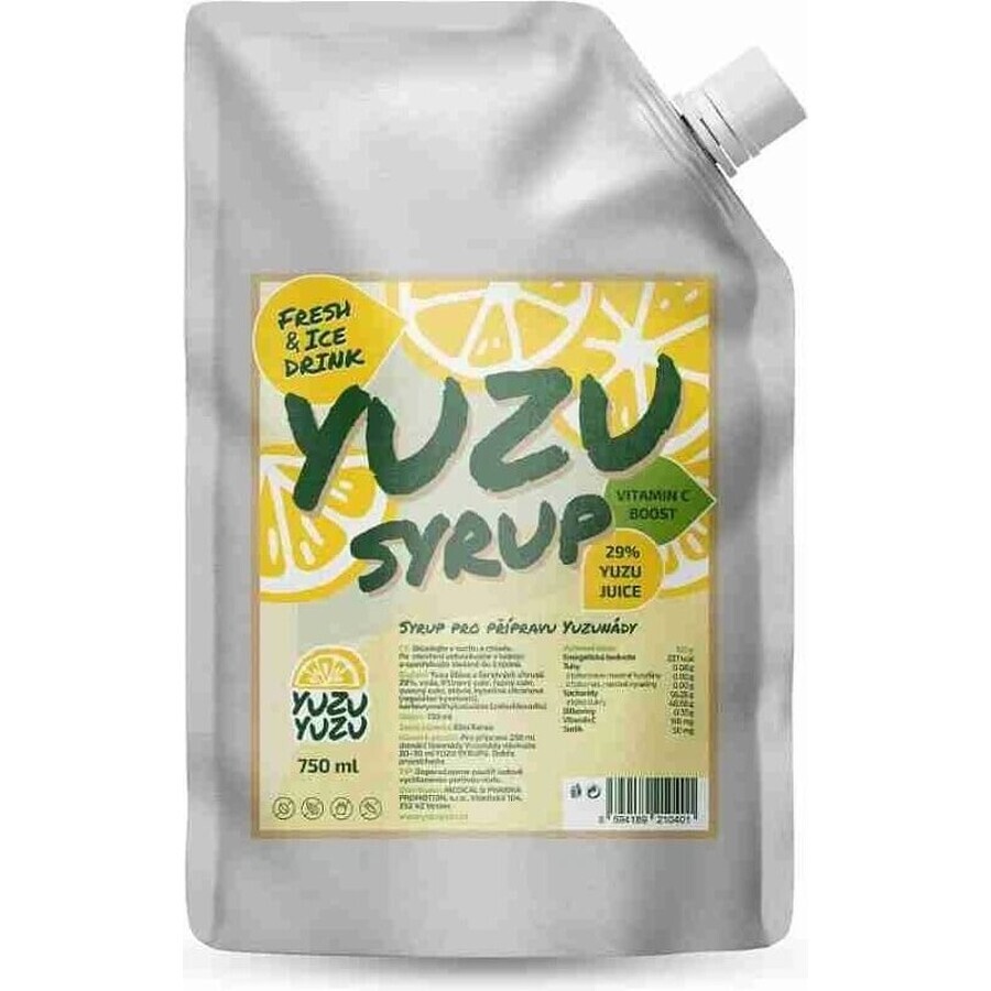 Yuzu Syrup, 750 ml 1×750ml 1×750ml, juice from yuzu citrus fruit