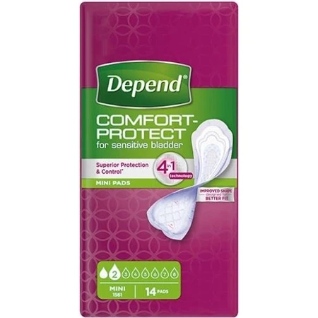 DEPEND MINI 1×14 pcs, incontinence pads