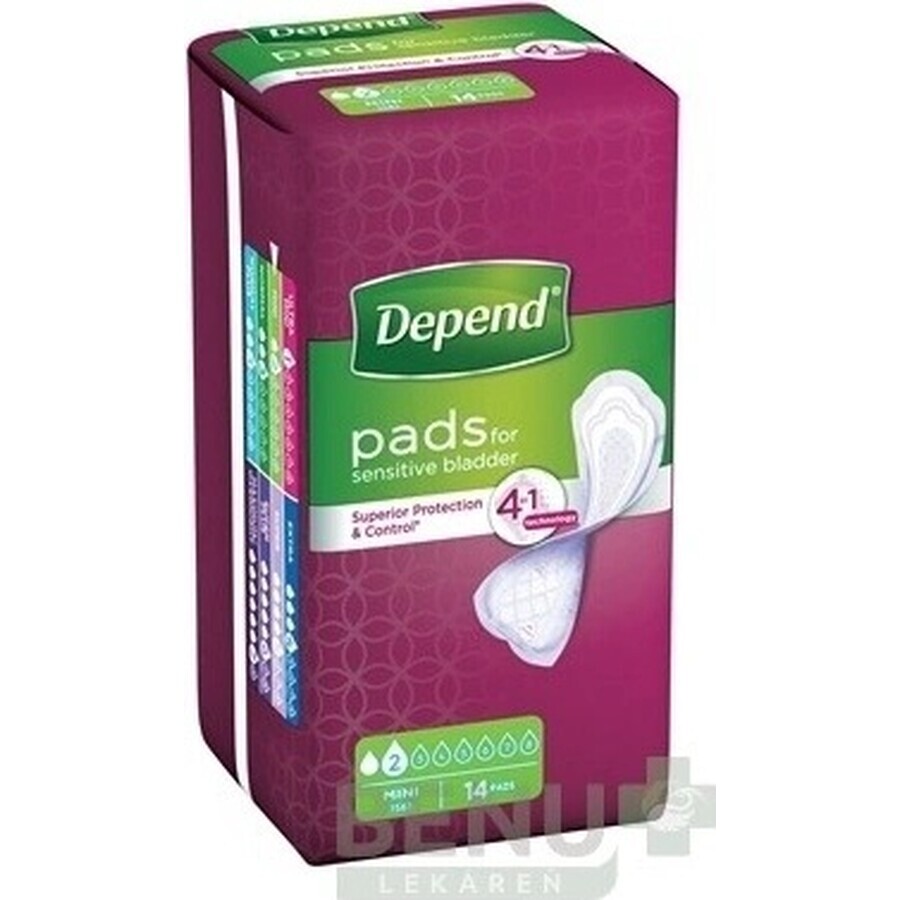 DEPEND MINI 1×14 stuks, incontinentiemateriaal