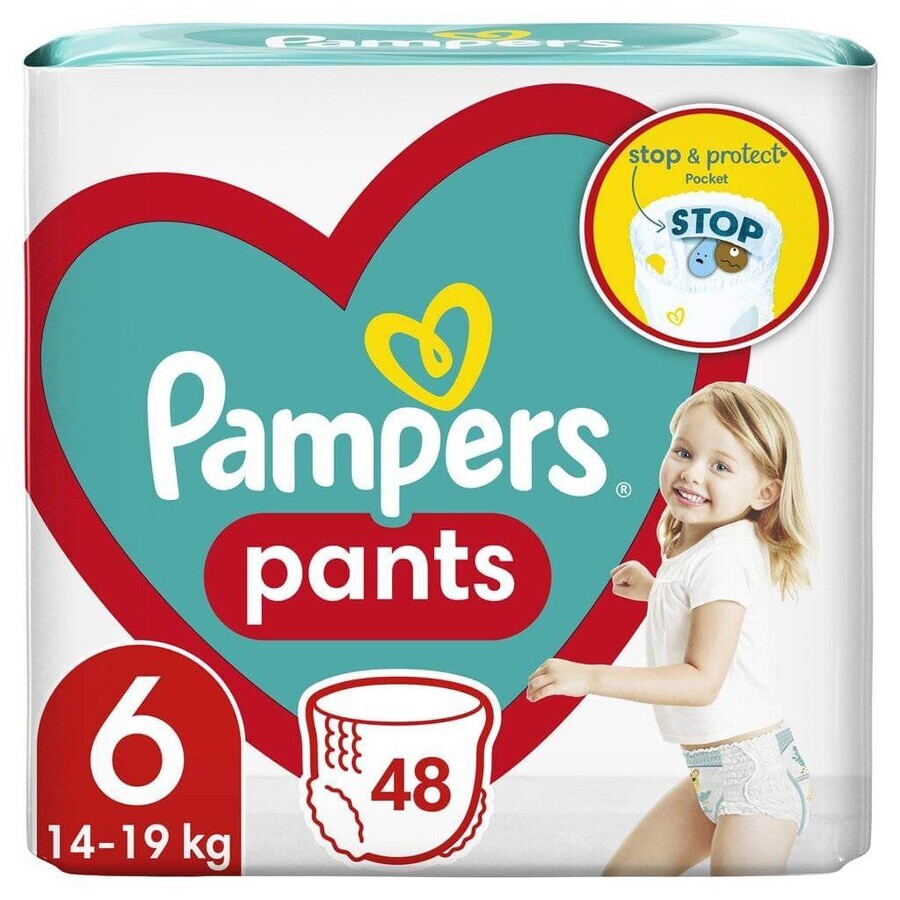 Pañales Pampers GP S6 48 piezas (15+kg) 1×48 piezas