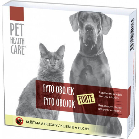 PET HEALTH CARE FYTO COLLAR FORTE 1×1 pc, afstotende halsband voor honden en katten