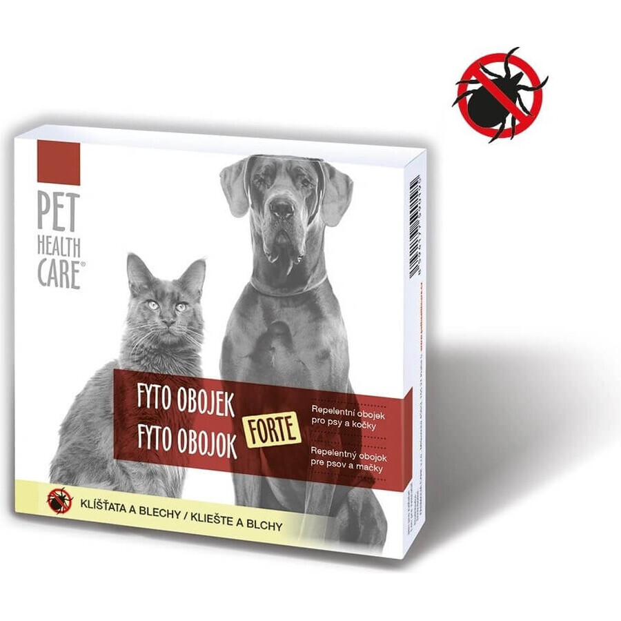 PET HEALTH CARE FYTO COLLAR FORTE 1×1 pc, afstotende halsband voor honden en katten