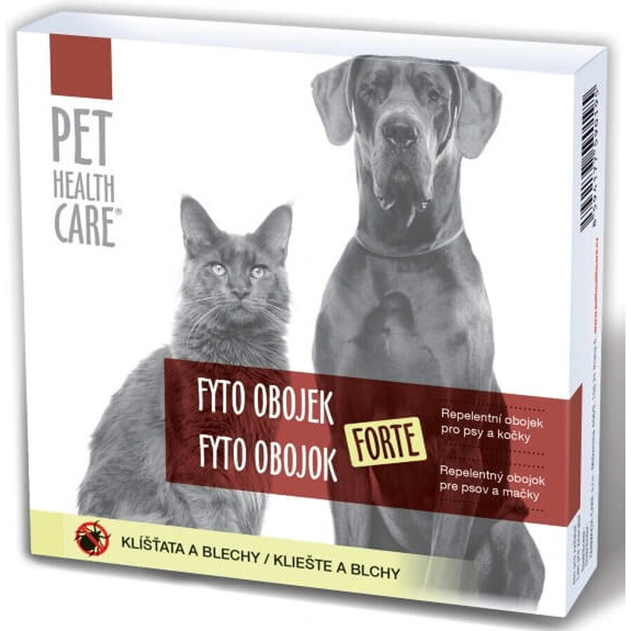 PET HEALTH CARE FYTO COLLAR FORTE 1×1 pc, afstotende halsband voor honden en katten