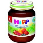 HiPP Suplemento de fruta Manzanas con bayas 1×125 g, suplemento de fruta para niños