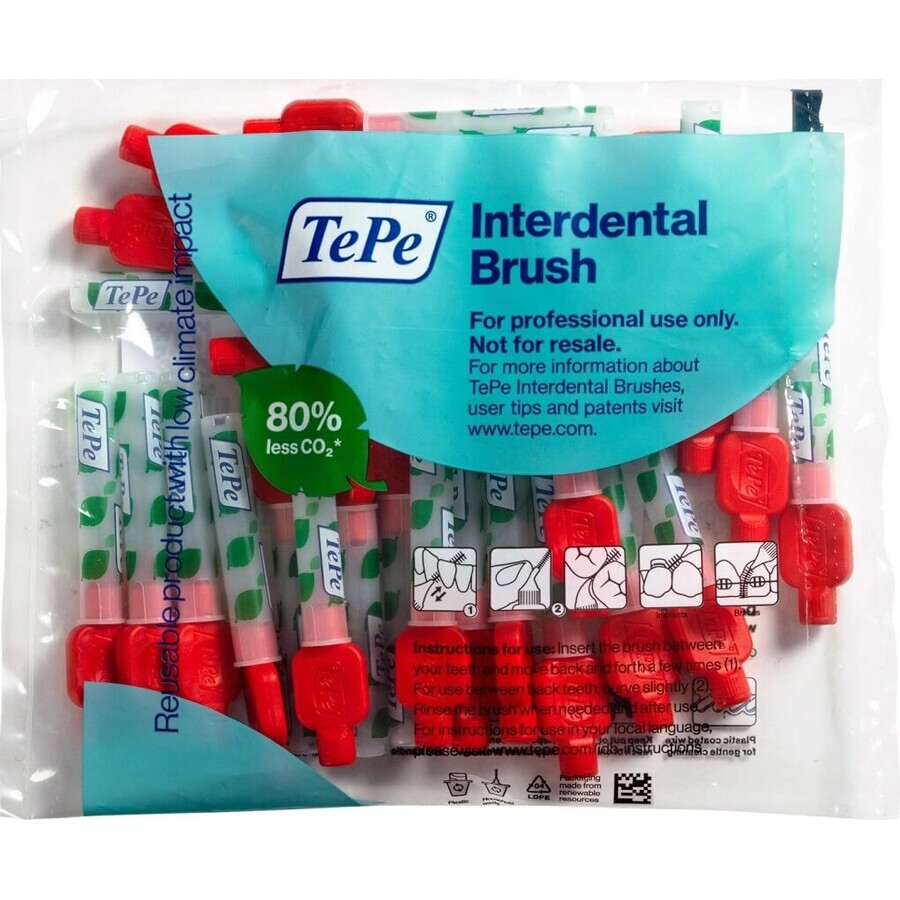 TOOTH K TEPE ID-B ID-B 0.5 25KS CERVENA INTERDENTAL 1×25 pcs, cepillo interdental