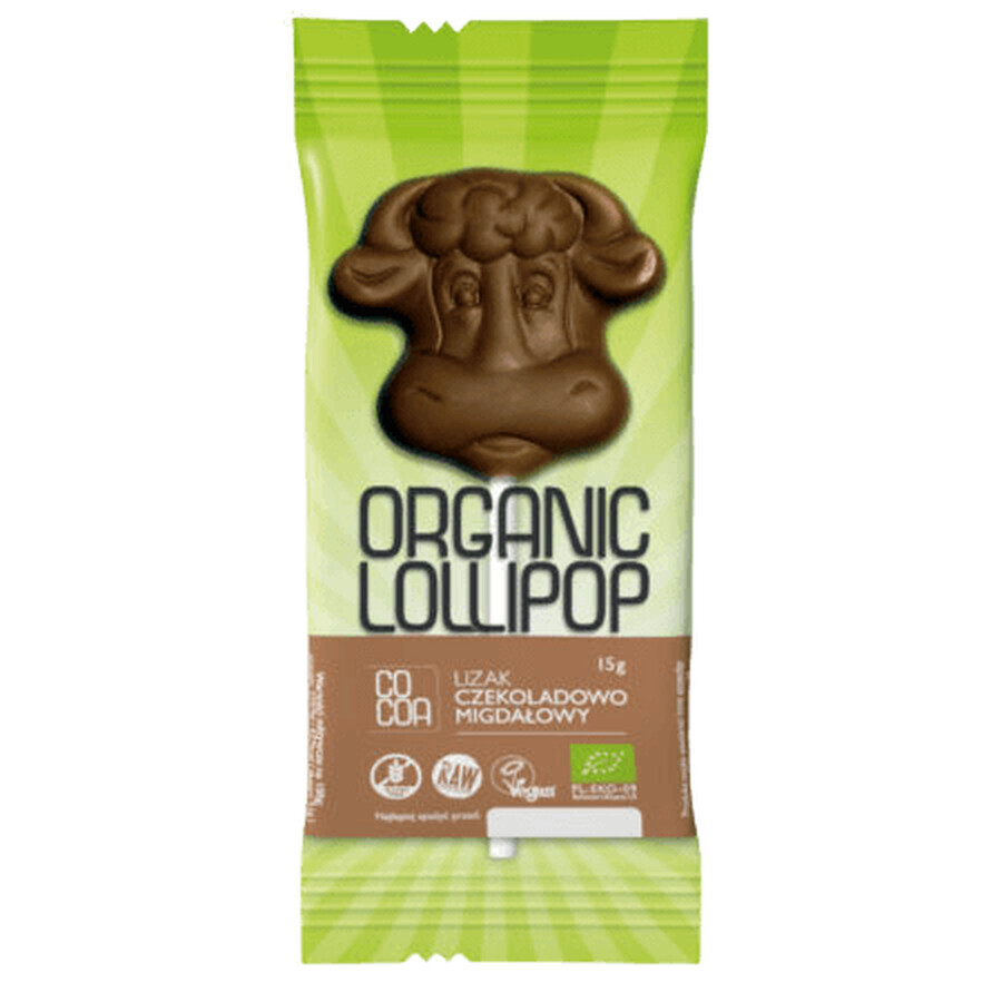 Chocoladelolly met amandelen eco,15 g Cacao