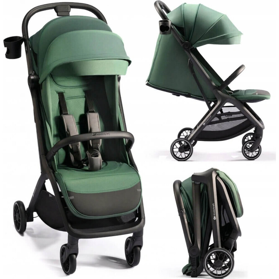 KINDERKRAFT Nubi 2 Mistic Verde 1×1 Silla de Paseo Deportiva Nubi 2 Mistic Verde 1×1 pc, silla de paseo