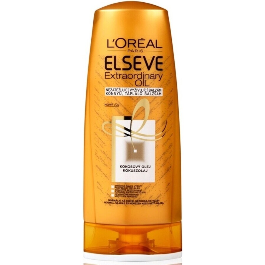 L'Oréal Paris Elseve Extraordinary Oil Balm, 200 ml 1×200 ml, voor droog haar