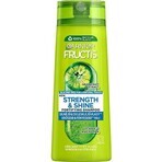 Garnier Fructis Forza e lucentezza Shampoo rinforzante per tutti i tipi di capelli senza lucentezza e resistenza, 400 ml 1×400 ml, shampoo