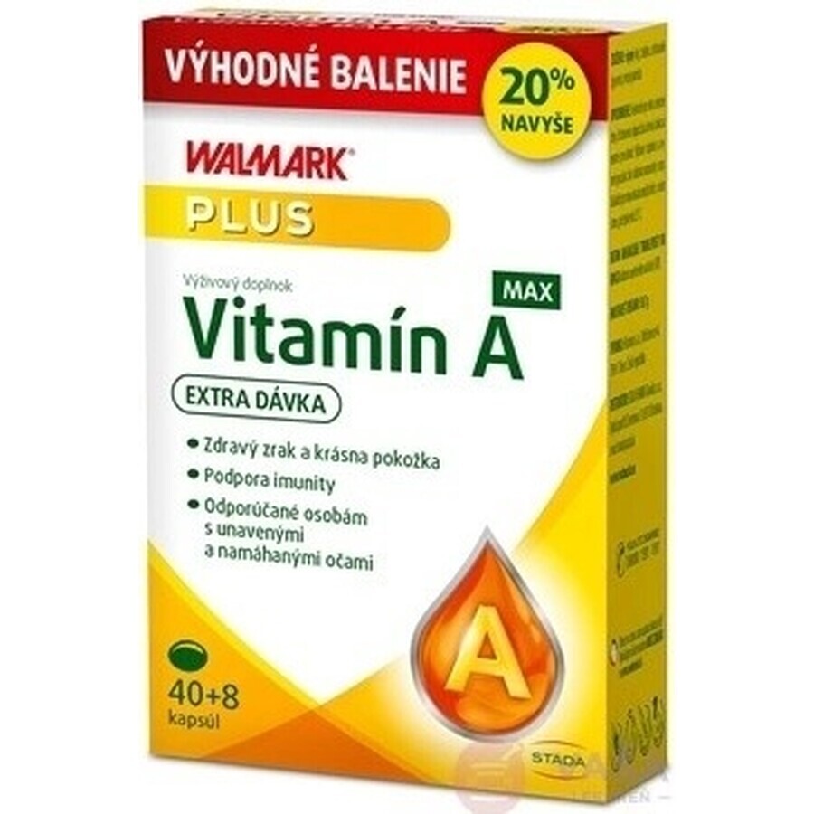 WALMARK Vitamine A MAX Kerst 1×48 cps, 40+8 extra