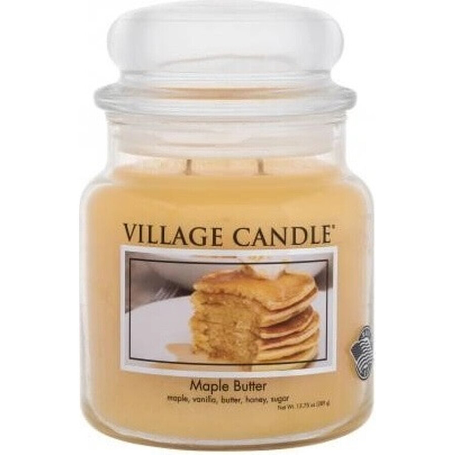 Village Candle Scented candle in glass - Maple Butter - Maple syrup, medium 1×1 pc, scented candle