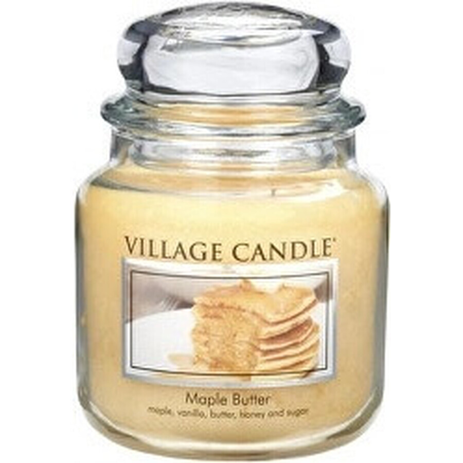 Village Candle Scented candle in glass - Maple Butter - Maple syrup, medium 1×1 pc, scented candle