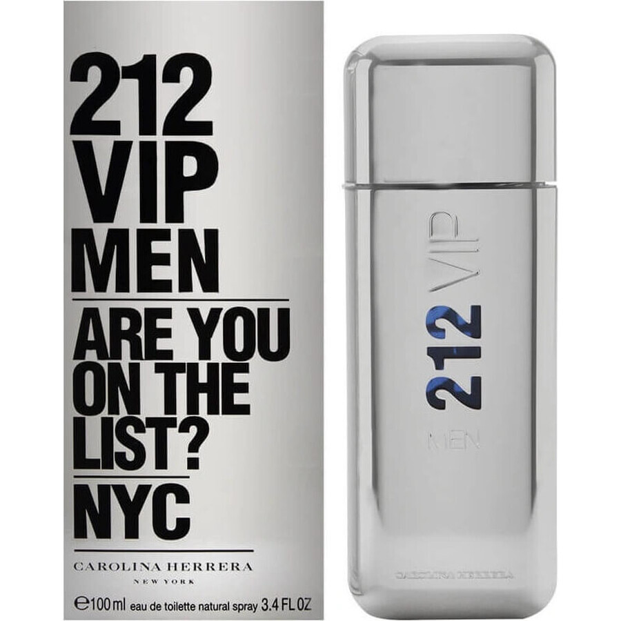 Carolina Herrera 212 Vip Uomo Edt 50ml 1×50 ml, Eau de toilette