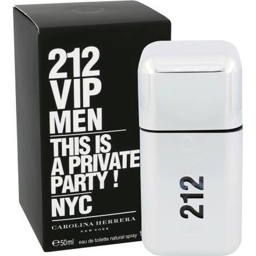 Carolina Herrera 212 Vip Uomo Edt 50ml 1×50 ml, Eau de toilette