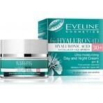 Eveline Hyaluron Clinic Day and Night Cream 30+ 1×50 ml, crème profondément hydratante pour les premières rides