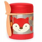 SKIP HOP Zoo Termos alimentar cu lingură și furculiță Fox, 12 m+ 1×325 ml, termos alimentar