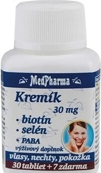 MedPharma KREMIK 30mg+Biotine+Selenium+PABA 1×37 tbl
