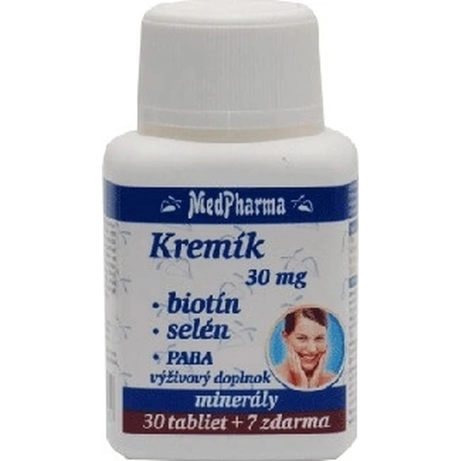 MedPharma KREMIK 30mg+Biotin+Selenium+PABA 1×37 tbl