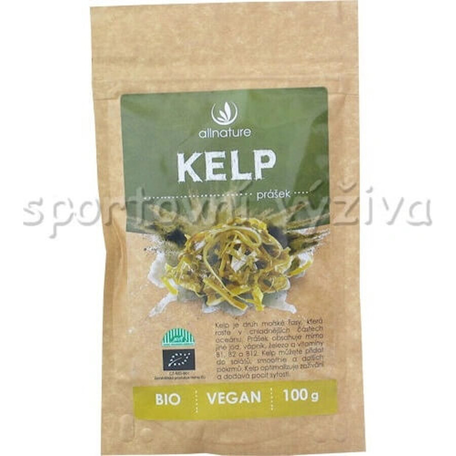 Allnature Kelp orgánico en polvo 100g 1×100g