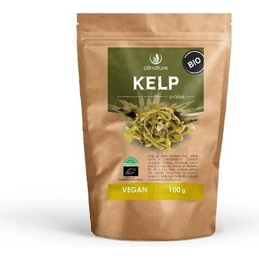 Allnature Kelp orgánico en polvo 100g 1×100g