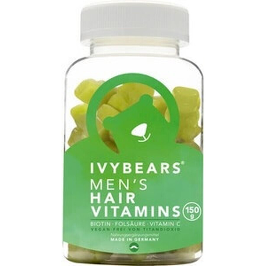 IvyBears vitamines capillaires pour hommes 1×60 pcs, complément alimentaire