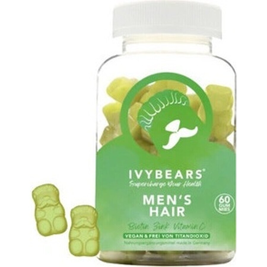 IvyBears vitamines capillaires pour hommes 1×60 pcs, complément alimentaire