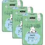 Muumi Baby Pants 7 XL 16-26 kg, 1×102pcs monthly pack of organic diapers, organic diapers