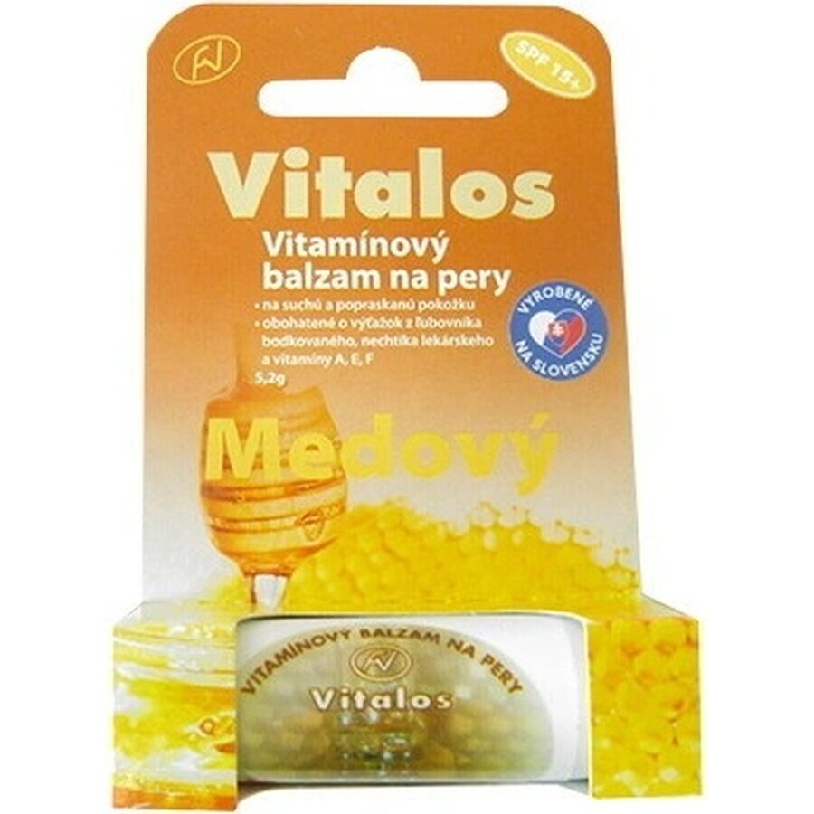 VITALOS Lippenbalsam Honig-Lippenbalsam SPF 15 1×1 St., Lippenbalsam, Honig SPF 15