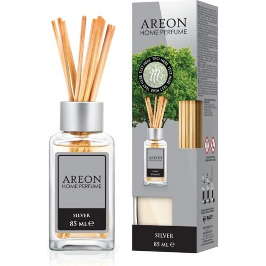 AREON Parfumstokjes Lux Zilver 85ml 1×1 stuk, luchtverfrisser