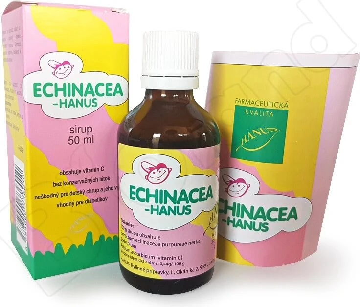 HANUS ECHINACEA SYRUP VOOR KINDEREN 1×50 ml, siroop voor kinderen, 6m+