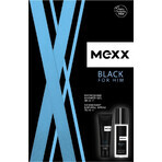 MEXX BLACK MAN deodorante 75ML + gel doccia 50ML 1×1pc, set cosmetico per uomo