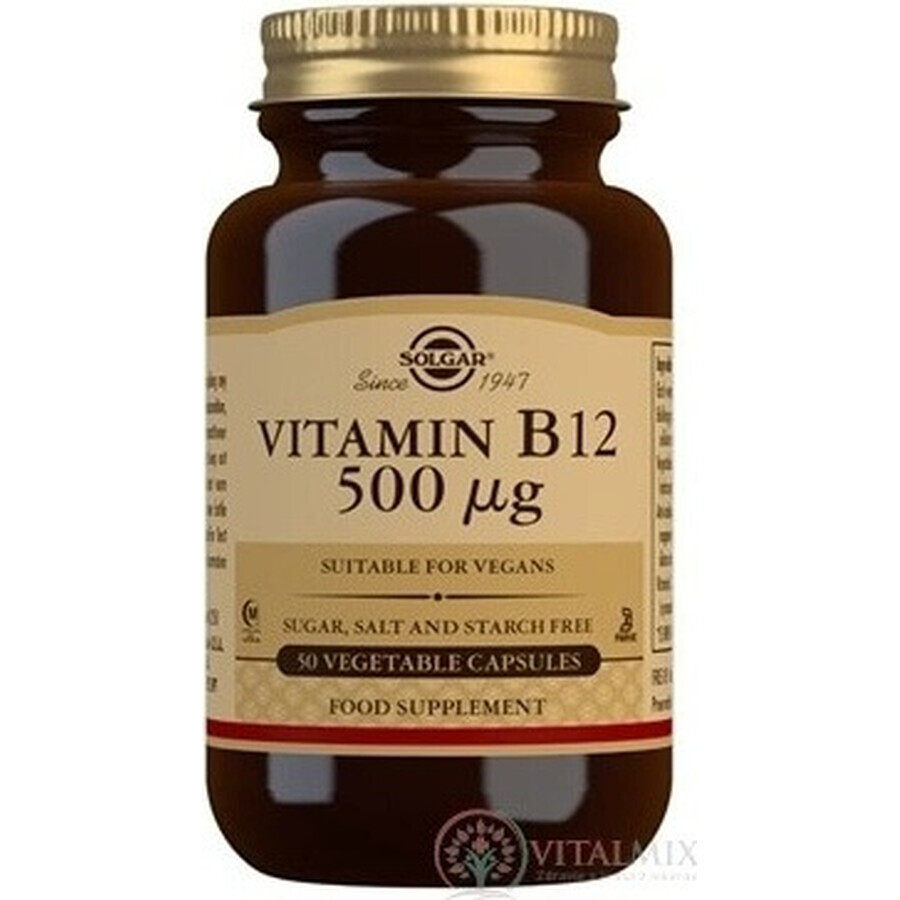 Solgar Vitamina B12 500 μg 50 cápsulas 1×50 cps