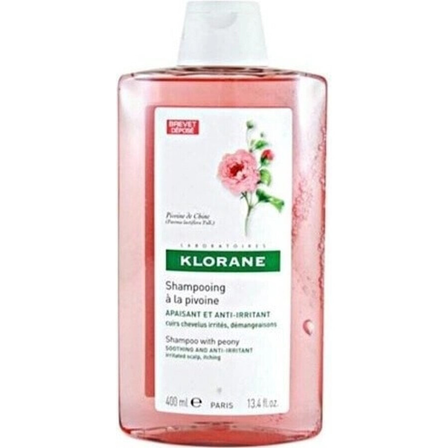 SHAMPOO KLORANE alla peonia biologica 1×200ml, shampoo per cuoio capelluto sensibile e irritato