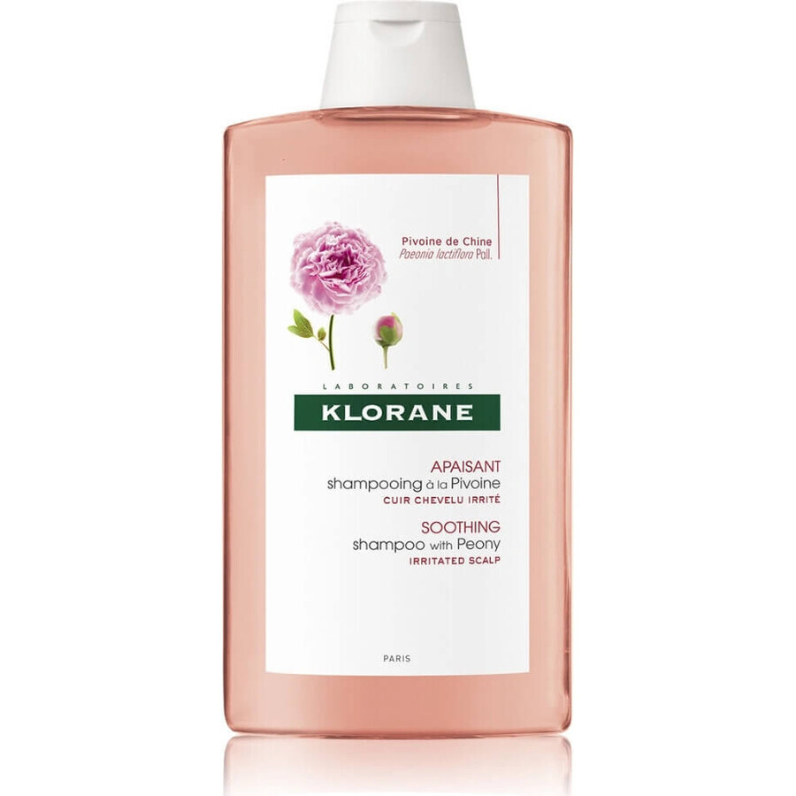 SHAMPOO KLORANE alla peonia biologica 1×200ml, shampoo per cuoio capelluto sensibile e irritato