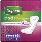 DEPEND MAXIMUM Inkontinenzeinlagen für Frauen, 12,5x34 cm, Absorption 953 ml, 1x6 Stück