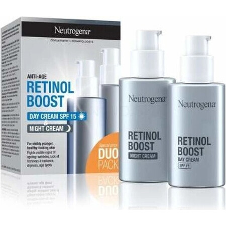 NEUTROGENA® Retinol Boost DUOPack crema giorno anti-età SPF15 + crema notte 2x50ml 2×50ml, crema anti-età