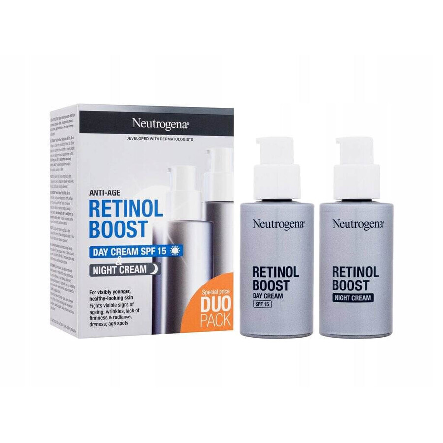 NEUTROGENA® Retinol Boost DUOPack crema giorno anti-età SPF15 + crema notte 2x50ml 2×50ml, crema anti-età