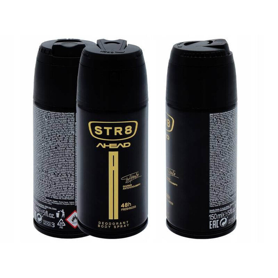 Str8 Ahead Deo 150ml 1×150ml, deodorante