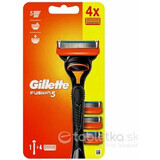 GILLETTE FUSION SHAVER FUSION SHAVER + 4 NH 1×1 pc, scheerapparaat