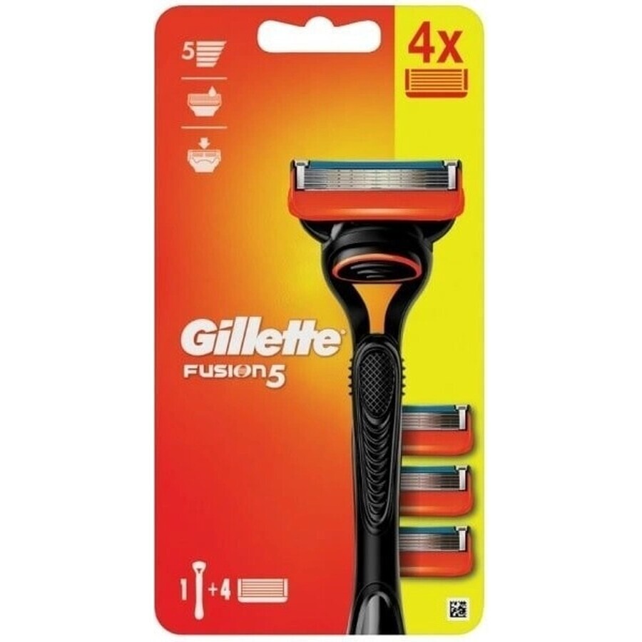 GILLETTE FUSION SHAVER FUSION SHAVER + 4 NH 1×1 pc, scheerapparaat