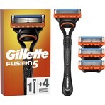 GILLETTE FUSION SHAVER FUSION SHAVER + 4 NH 1×1 pc, scheerapparaat