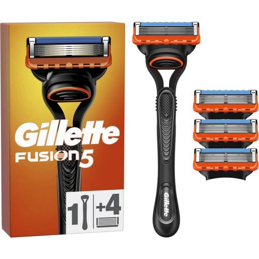 GILLETTE FUSION SHAVER FUSION SHAVER + 4 NH 1×1 pc, scheerapparaat