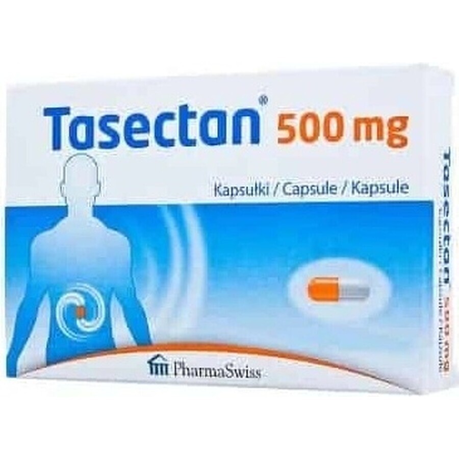 Tasectan 500 mg 1×15 cps, 500 mg integratori alimentari