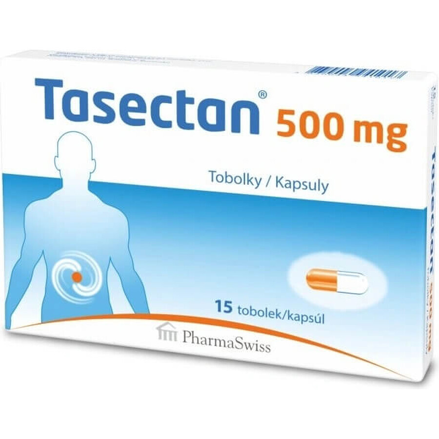 Tasectan 500 mg 1×15 cps, 500 mg integratori alimentari