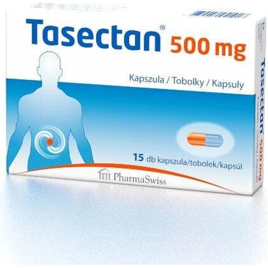 Tasectan 500 mg 1×15 cps, 500 mg integratori alimentari