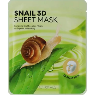 Missha Snail 3D Sheet Mask 23 g / 1 sheet 1×23 g / 1 sheet