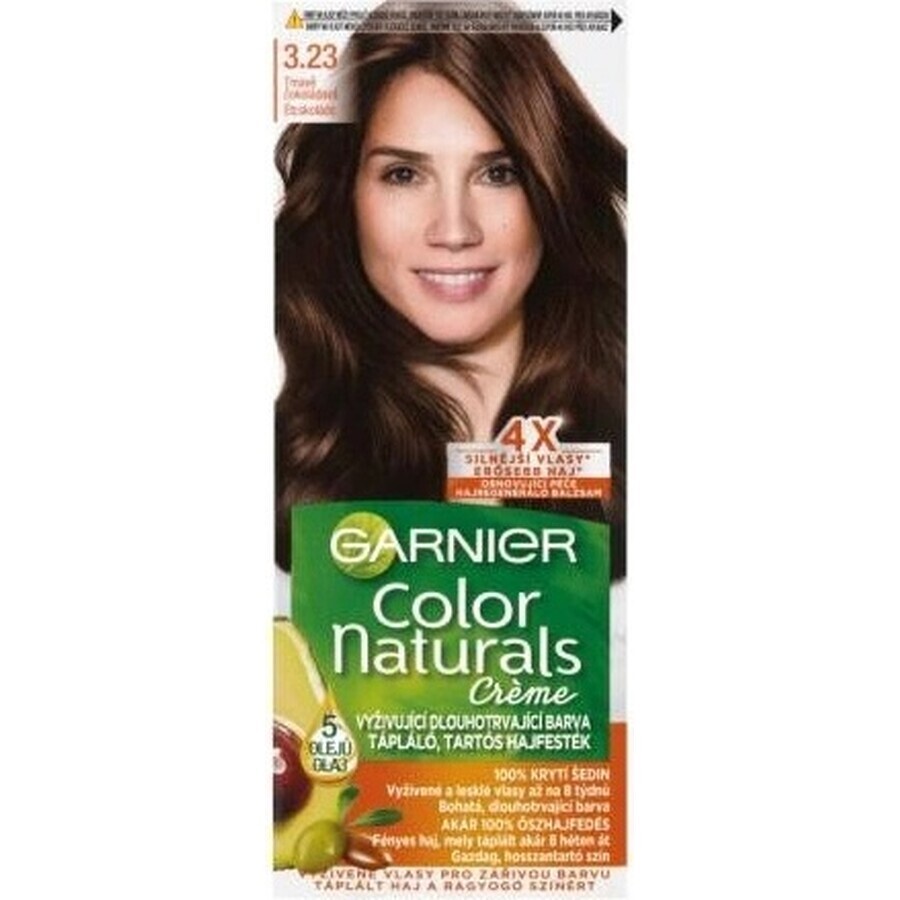 Garnier Color Naturals Dauerhafte Haarfarbe 6.23 Schoko-Karamell 1×1 Stück, Haarfarbe