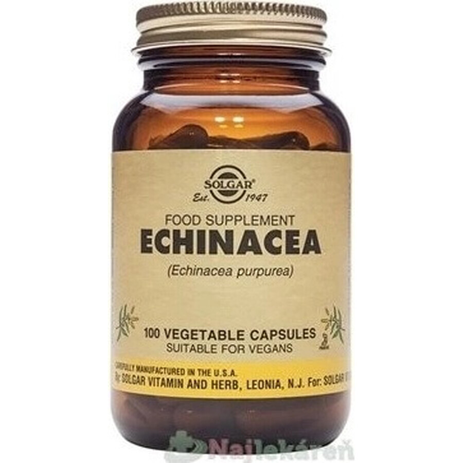 Solgar Echinacea Purpurea 100 cápsulas 1×100 tbl