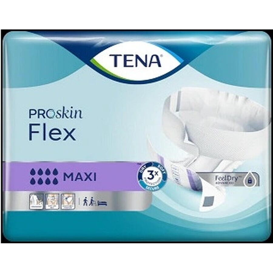 TENA Flex Maxi L 1×22 buc, chiloți pentru incontinență cu talie cu eliberare rapidă